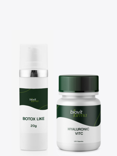 Hyaluronic VitC 120 Cápsulas + Botox Like 20g